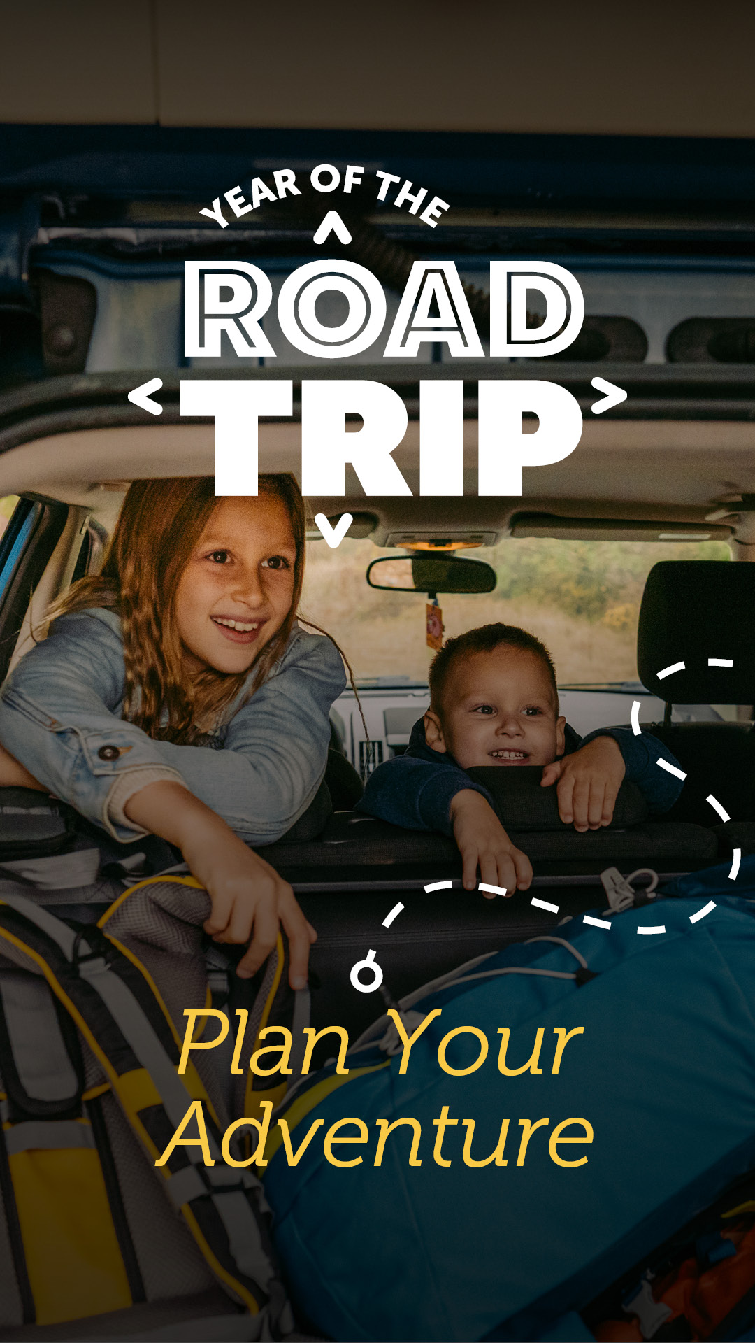 Year of the Road Trip Instagram story graphic